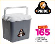 Pride 25Ltr Silver Cooler Box