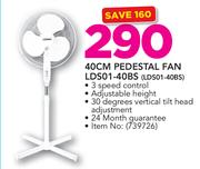Logik 40cm Pedestal Fan LDS01-40BS