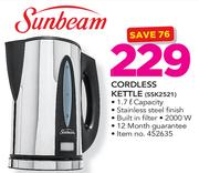 Sunbeam 1.7L Cordless Kettle SSK2521