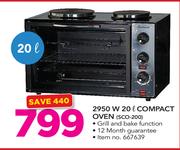 Sunbeam 2950W 20L Compact Oven SCO-200