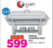 Tissoli 9.5Ltr Single Chafing Dish