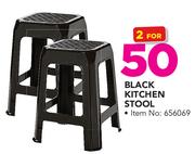 Black Kitchen Stool-For 2