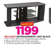 Bellagio Entertainment Unit Black-51X119X39.5cm