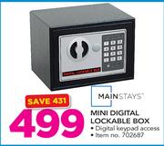 Mainstays Mini Digital Lockable Box