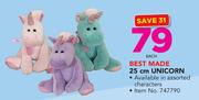Best Made 25cm Unicorn In Assorted Colours-Each