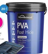 Homestead Fast Hide Water Based PVA Paint(Peach, Cream Or Sand)-20Ltr Each