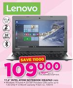 Lenovo 11.6" Intel Atom Notebook IDEAPAD 100S
