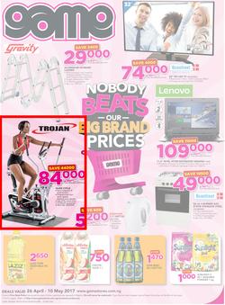 Game Nigeria : Nobody Beats Our Big Brand Prices (26 Apr - 10 May 2017), page 1