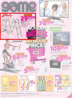 Game Nigeria : Nobody Beats Our Big Brand Prices (26 Apr - 10 May 2017), page 1