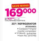 Samsung 237Ltr Refrigerator RT28FARED