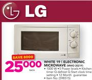 LG Black 19Ltr Electronic Microwave Oven MWO2021F