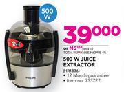 Philips 500W Juice Extractor HR1836