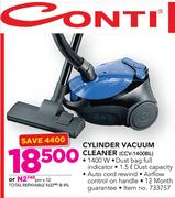 Conti 1400W Cylinder Vacuum Cleaner CCV-1400BL