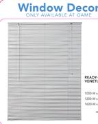 Decoreland Ready-Made 25mm Aluminium Venetian Blinds(White) 1600x1600mm