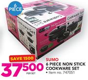 Sumo 6 Piece Non Stick Cookware Set-Per Set