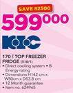 KIC 170L Top Freezer Fridge(518/1)