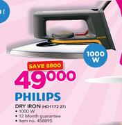 Philips 1000W Dry Iron (HD117227)