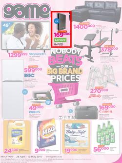 Game Tanzania: Nobody Beats Our Big Brand Prices (26 Apr - 10 May 2017), page 1