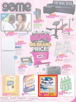 Game Tanzania: Nobody Beats Our Big Brand Prices (26 Apr - 10 May 2017), page 1