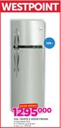 Westpoint 526Ltr White 2 Door Fridge