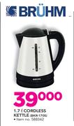 Bruhm 1.7Ltr Cordless Kettle BKR-170S