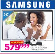 Samsung 32" HD Digital LED TV UA32J4003