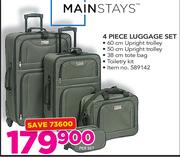 Mainstays 4 Piece Luggage Set-Per Set