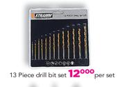 Stramm 13 Piece Drill Bit Set-Per Set