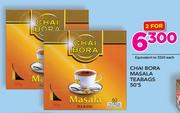 Chai Bora Masala Teabags 50's-For 2 Packs