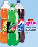Mountain Dew, Mirinda, Pepsi Or 7 Up-2x2Ltr