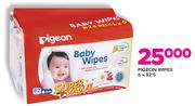 Pigeon Baby Wipes-6x82's Pack
