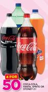Coca-Cola, Fanta, Sprite Or Stoney-4x2Ltr