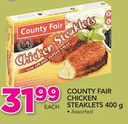 County Fair Chicken Steaklets Assorted-400g