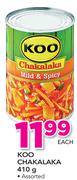 Koo Chakalaka Assorted-410g