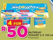 Nutriday Yoghurt Assorted 6x100ml-For 4