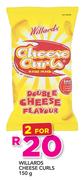 Willards Cheese Curls-2 x 150g