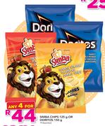 Simba Chips-125g Or Doritos Assorted-150g-For 4