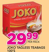 Joko Tagless Teabags-100's Per Pack