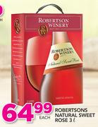 Robertsons Natural Sweet Rose-3Ltr