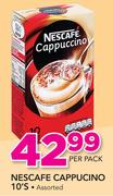 Nescafe Cappucino Assorted-10's Per Pack