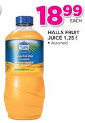 Hall's Fruit Juice Assorted-1.25Ltr