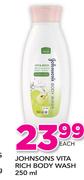 Johnsons Vita Rich Body Wash-250ml