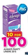Always Panty Liners-10 x 20's