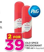 Old Spice Deodorant Assorted-2 x 150ml