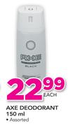 Axe Deodorant Assorted-150ml