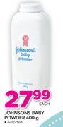 Johnsons Baby Powder Assorted-400g