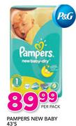 Pampers New Baby-43's Per Pack