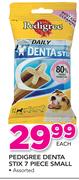 Pedigree Denta Stix 7 Piece Small Assorted-Each