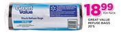 Great Value Refuse Bags-20's Per Pack