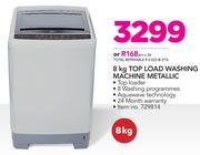 Defy 8Kg Top Load Washing Machine Metallic